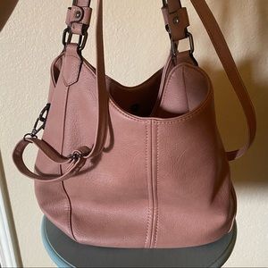 Hobo Shoulder Bag with Crossbody Strap